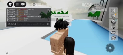 My girlfriend gives me a blowjob and a good fuck on roblox(brockhaven)