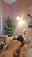 College Student Fucks For Her Life When Robber Breaks In.