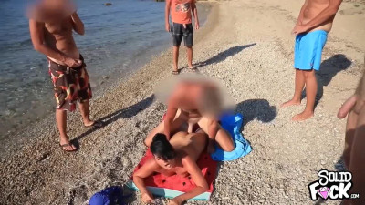 CumParty on the Beach My Asshole is Open for Everyone