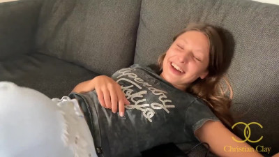 Talia Mint is a teen slut who cant wait to suck Christian Clays cock
