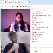 Young petite teen on random chat