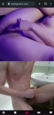 Random teen helps me cum big on cam