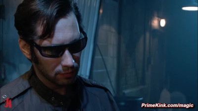 Blindfolded dark haired babe Gracie Glam fucked in the alley by big dick Tommy Pistol