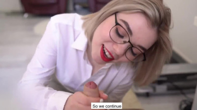 Student fucked a teacher on the table  POV - syndicete