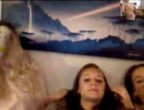 forced Omegle girls force me to eat my own cum