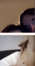 two omegle girls enjoy the show