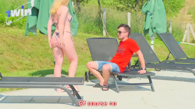 Pool cleaner swapped her hubby! I left a peak for him, super hot hard-core porn!