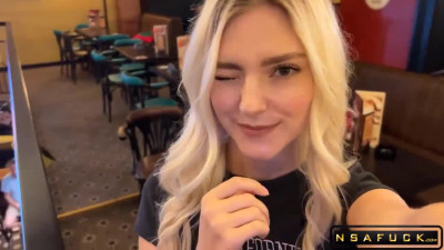Eva Elfie Fucked in Sports Bar Cum on My Face vol1