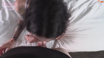 Freckled Hottie Lydia Black Gags On A Hard Cock And Gets Filled With Jizz