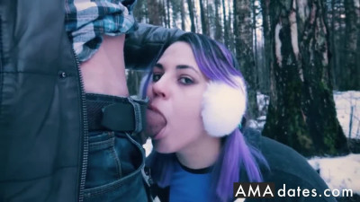 Public Blowjob - Huge Cum Load in the Park