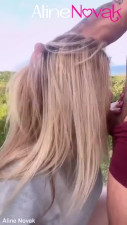 Cadela Safada e Bonita fudendo no mato com o macho dela