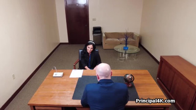 Principal tries on mature teachers juicy pussy