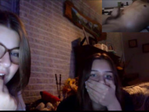 Two Omegle girls stared at me in disbelief until I cum