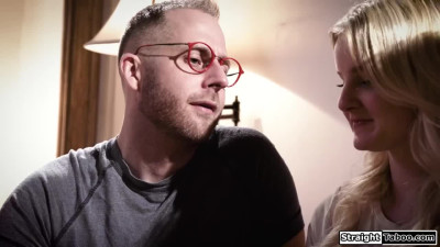 Teen gets uncomfortable by her sex lusting pervy neighbors