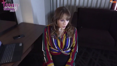 All Natural Cutie Rebecca Vanguard Gets A New Job And A Sticky Creampie