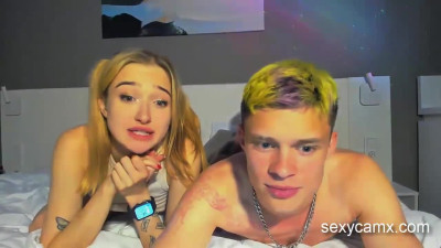 Hot teen get load of cum after blowjob and hard pounding live at sexycamx