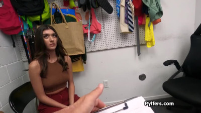 She was hiding the stolen flute in her pussy