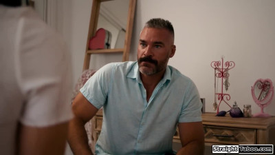 Put away your dildo and start sucking on your stepdads cock