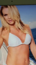 Amanda Holden Hot MILF White Bikini Cum Tribute