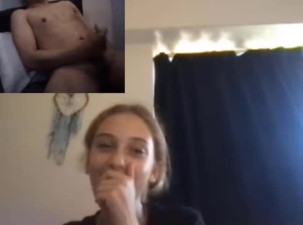 omegle reaction cumshot