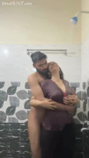 Indian Affair Lady Sucking Bathing in Shower