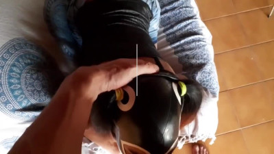 Skinny Latina MILF Deepthroats a Big Cock in POV Video