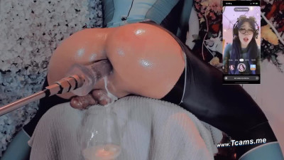 Trans Ass Being Fucked By Her Dildo Machine