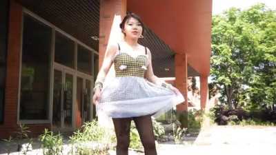 Chinese Girl outdoor exhibitionism BDSM Training 135