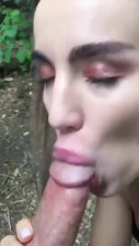 Fucking Blonde Slut In The Woods