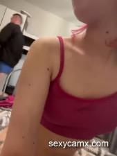 Two horny Russian teen sluts suck cocks and get pounded hard live at sexycamx