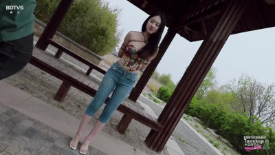 Chinese Girl outdoor exhibitionism BDSM Training 138