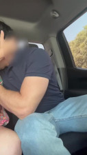 Getting A Messy Creampie In A Backseat Quickie After Lunch With FWB