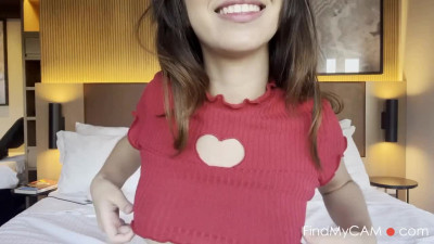 Brazilian Brunette Babe Plays with Sex Toy