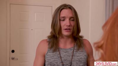 Your busty stepmom walked in naked what am i suppose to do?