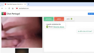 Horny Brazilian teen cum with me on chat