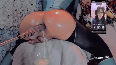Traps Ass On Cam Fucked By A Dildo Machine