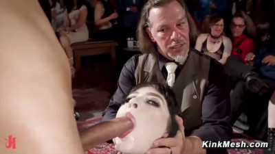 Pervy MILF London River vs Eager Teen Amilia Onyx extreme servant BDSM orgy training