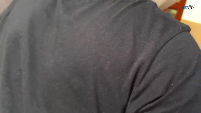 Amateur duo with ginormous hooters gave me a uber-sexy oral pleasure in public