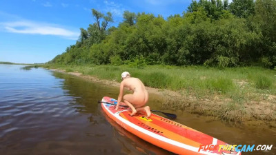 Naked Blonde Babes Bdsm Solo On A Sap Board