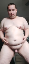 ChubbyFagKevin plays with his fat belly for all to see