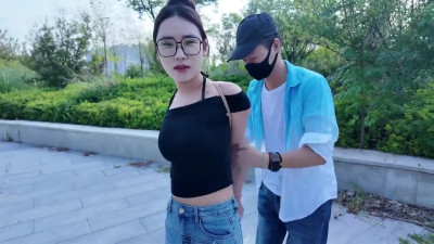Chinese Girl outdoor exhibitionism BDSM Training 147
