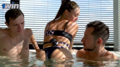 HOT SEXY THREESOME IN JACUZZI WITH PORNSTAR NIGONIKA - WORLDS BEST PORN 2023!