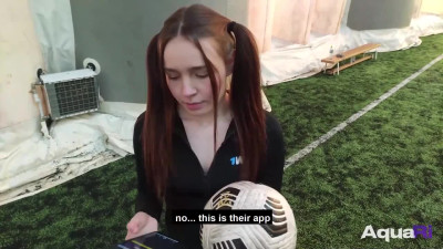 Sexy dame wins professional football player - greatest XXX cowgirl!