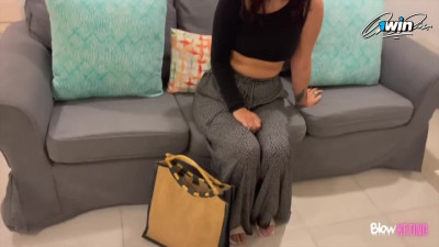 18yo Izamariposa shows her bare body in this casting movie - hottest bj ever!