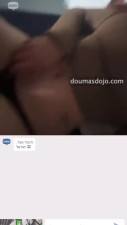 Israeli girl with big tits plays with her pussy on omegle