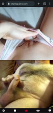 Young teen let old men cum for her on chat