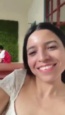 Daniela Duran making out with her onlyfans performance partner