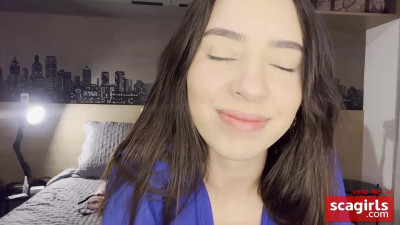 Latin Teen Babe Plays with Sex Toy on Webcam - Part 1