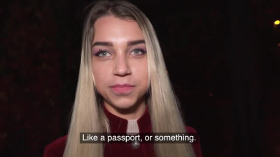 Public Agent-Russian girl has no masked on-Covid