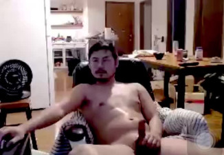 Asian Man Cums
